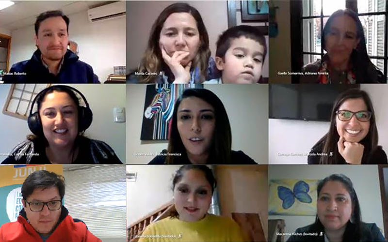 Desarrollan primer conversatorio virtual con familias de jardines infantiles