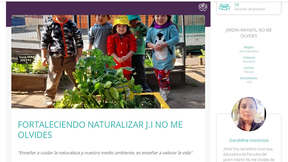 Jardines infantiles de la Junji Metropolitana participan de iniciativa para mejorar sus espacios abiertos